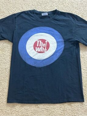 The Who Rock Band Hanes Heavyweight Black T-Shirt 2012 Size Medium